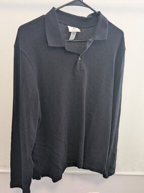 H&M Long Sleeve Navy Blue Polo